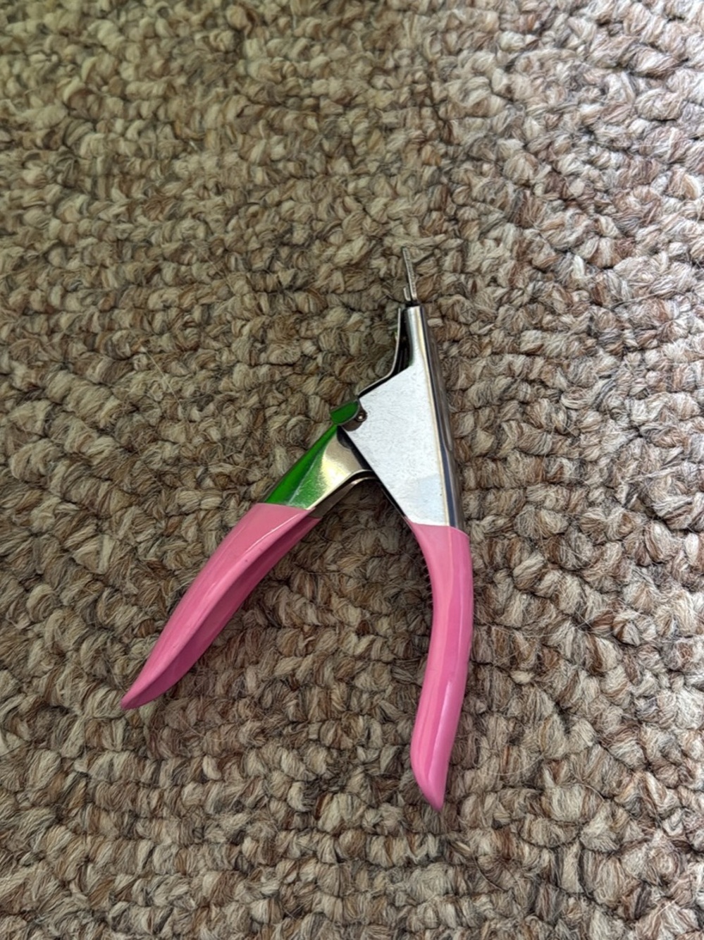 Precision Nail Acrylic Tip Trimmer with Pink Handles